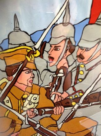 Bild Gemälde - Josef Wittlich - Soldaten im Gefecht